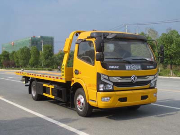 東風多利卡平板一拖二清障車(國六)